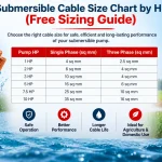 Submersible Cable Size Chart by HP (Free Sizing Guide)